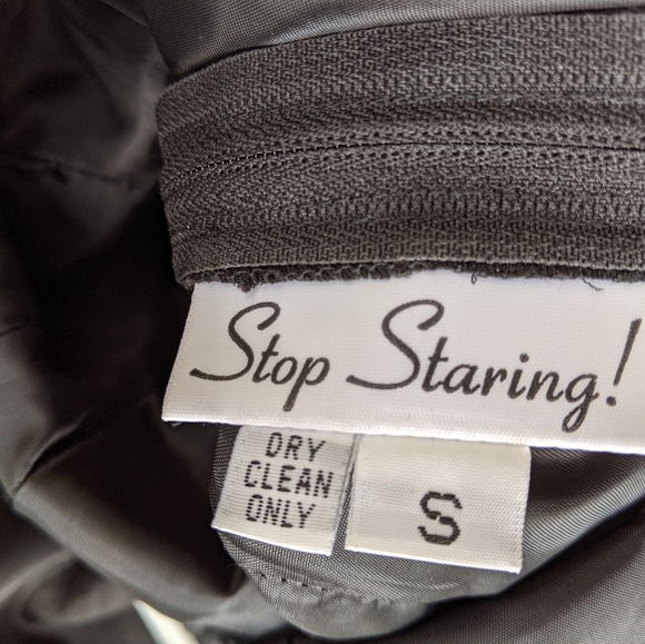 Stop Staring grey and black polka dot dress - Picture 7 of 7